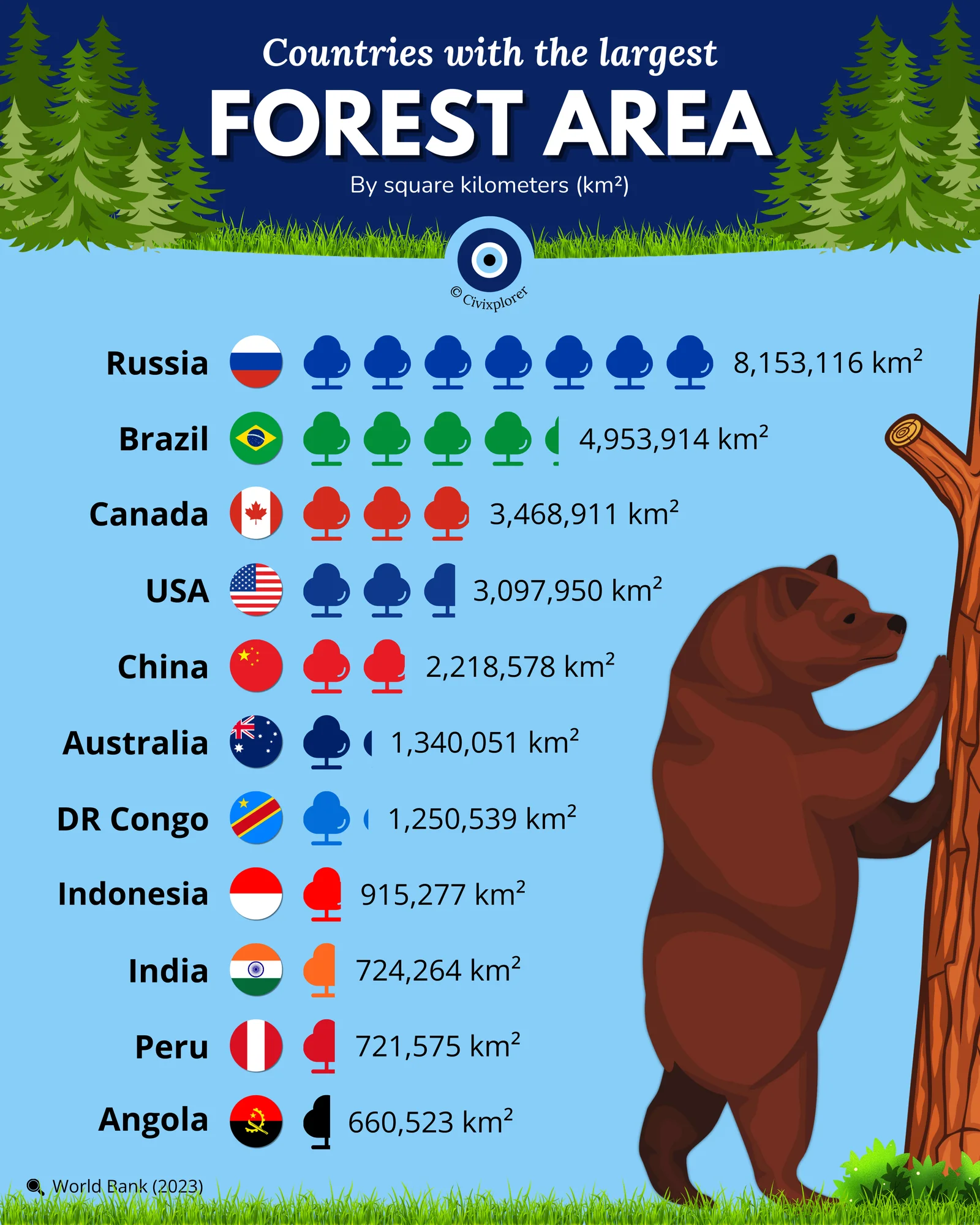 Green Giants: The World’s Largest Forest Areas
