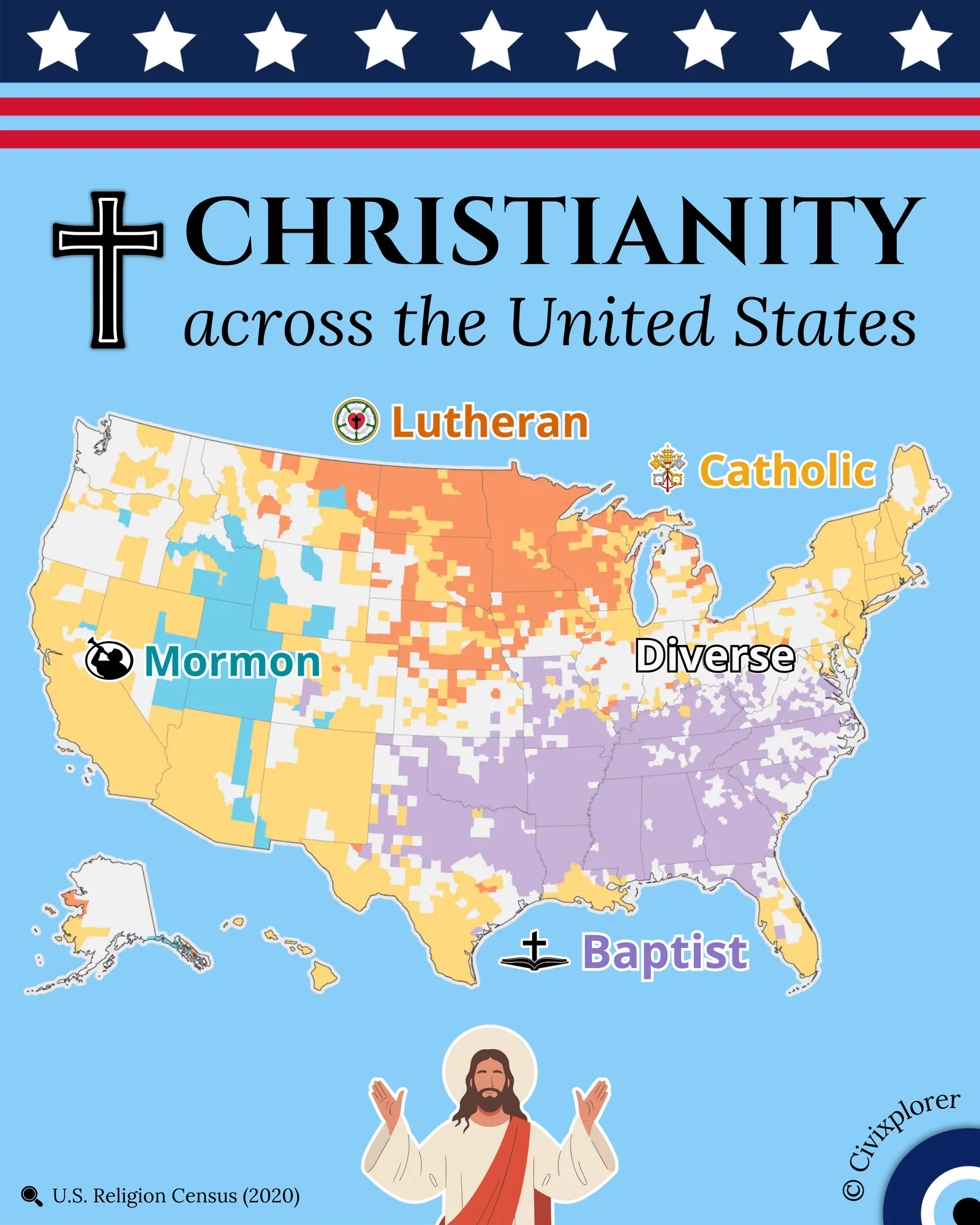 Faith Frontiers: Mapping U.S. Christianity