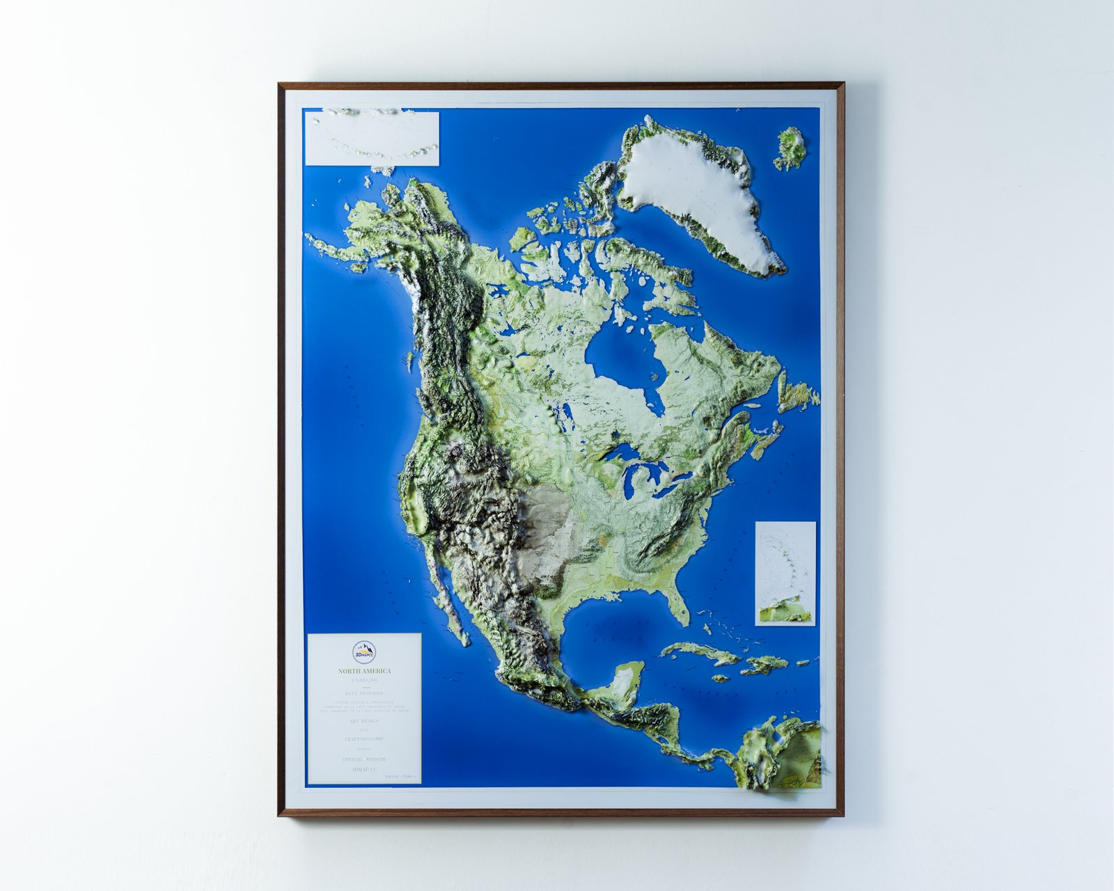 3D North America Map