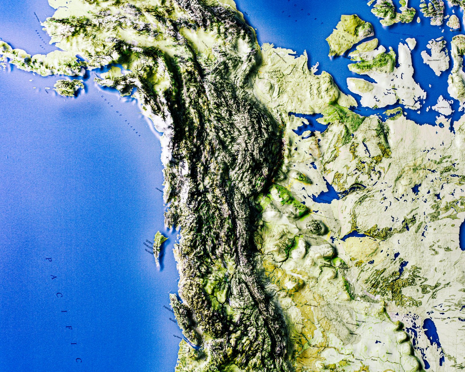 3D North America Map
