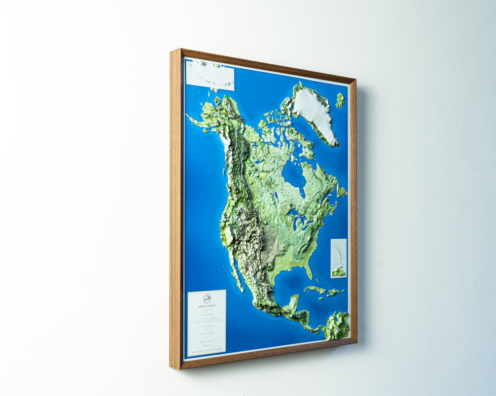 3D North America Map