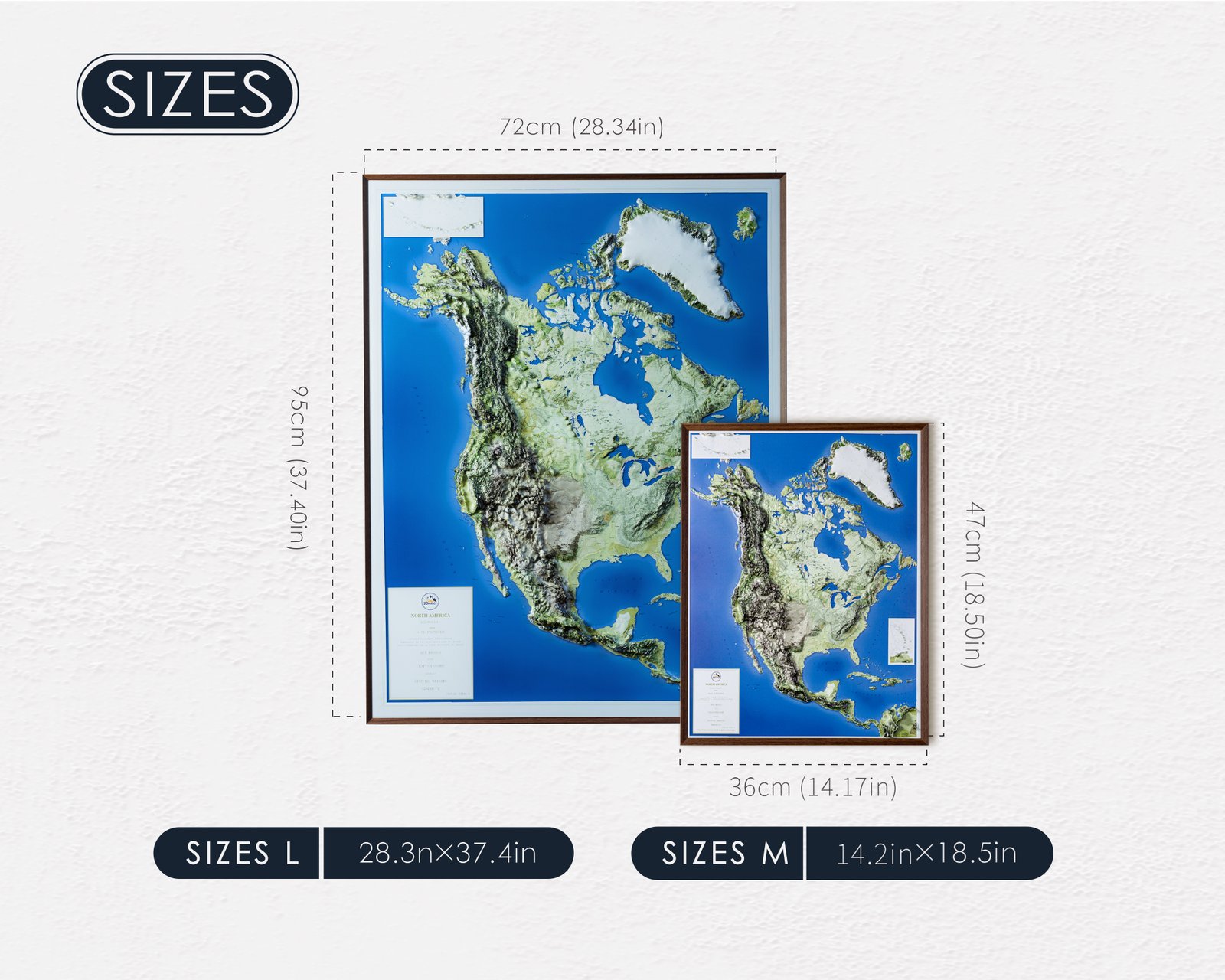 3D North America Map