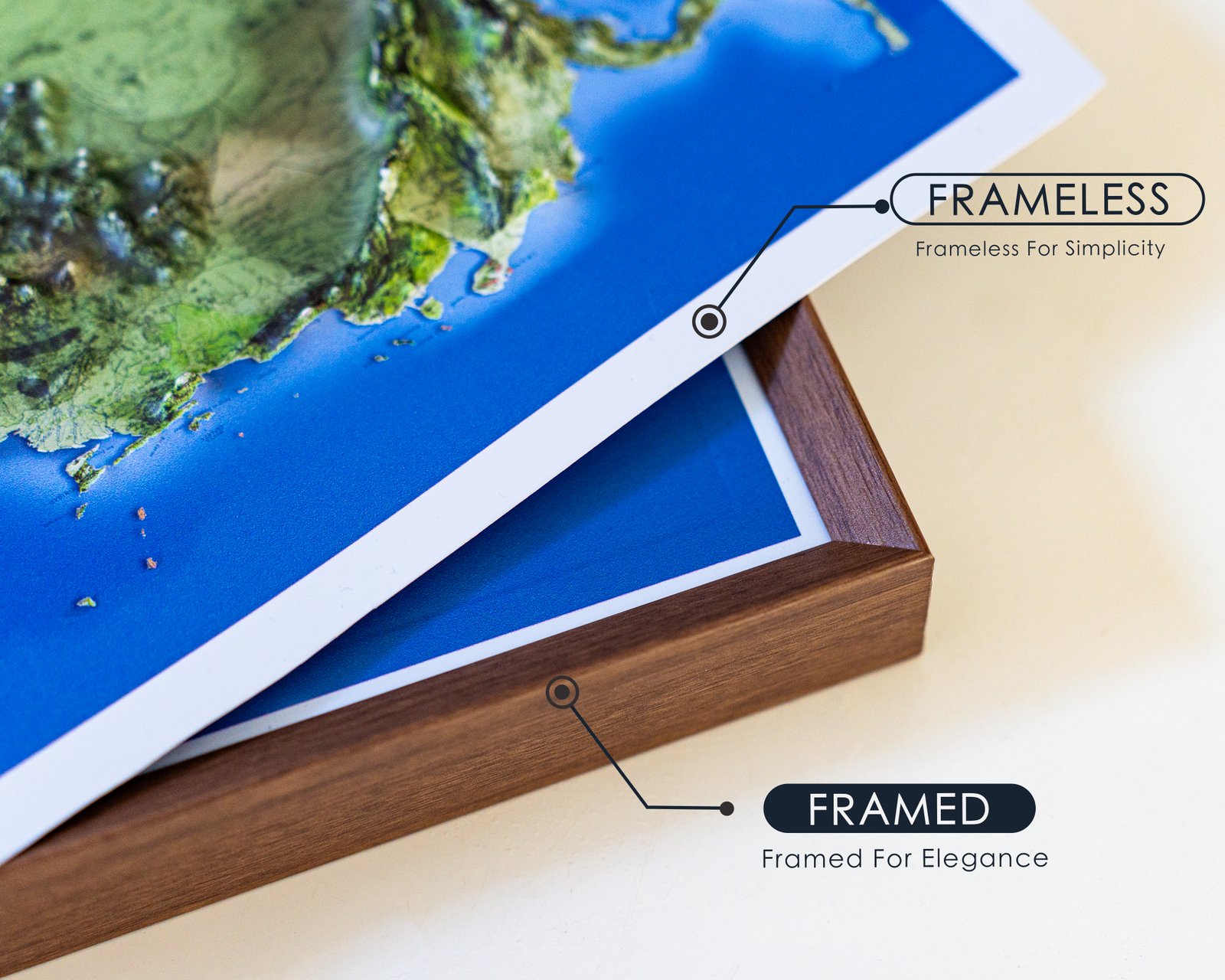 3D North America Map